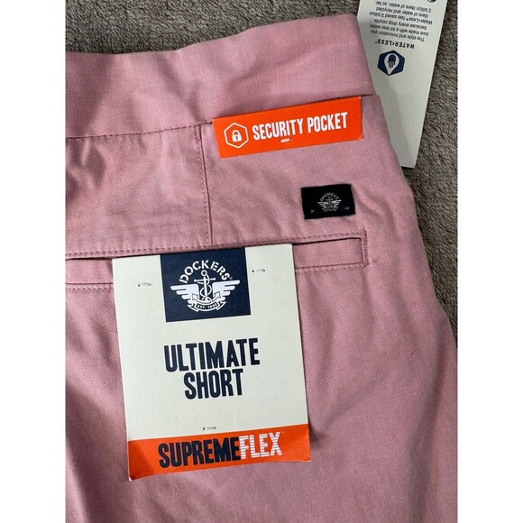 Dockers Supreme Flex Shorts,Men’s,Size 38,Security Zip Pocket - Picture 10 of 13